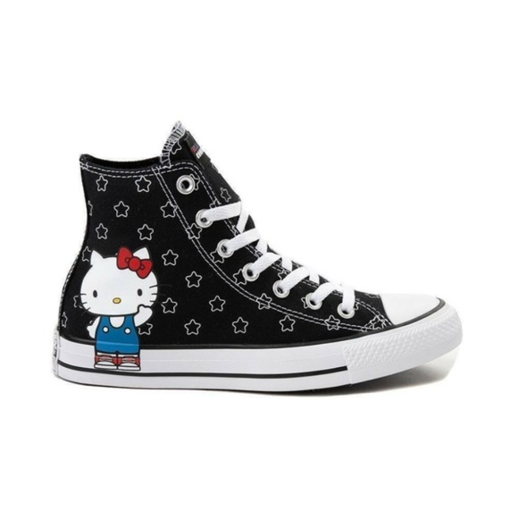 hello kitty converse black